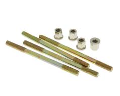 Cylinder bolt set Naraku incl. nuts M7 thread 110mm overall length - 4 pcs each