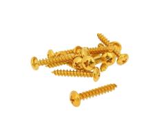 Fairing screws anodized aluminum gold - set of 12 pcs - M5x30