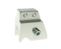 Shock extender CNC 2-hole adjustable mounting - silver