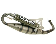 Exhaust Yasuni Scooter R yellow carbon fiber E-marked