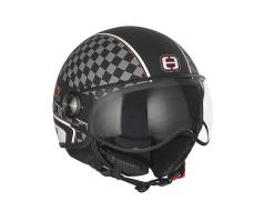 Helmet Speeds Jet Cool Graphic matt black / white size XL (61-62cm)