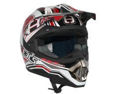 Helmet Speeds Cross II graphic red size L (59-60cm)