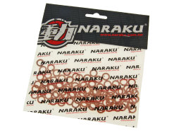 Copper seal rings Naraku 6x10x1.5mm 100 pcs
