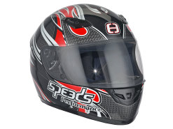 Helmet Speeds full face Performance II Tribal Graphic red size M (57-58cm)