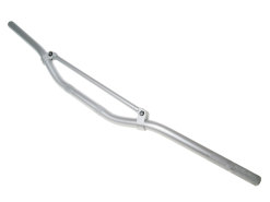 MX handlebar aluminum with cross brace silver 22mm - 810mm