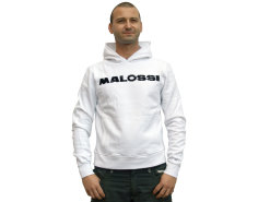 Hoodie Malossi white - size L