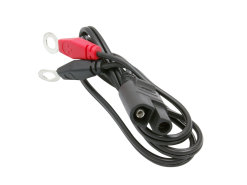 Battery trickle charger cable set with ring terminals