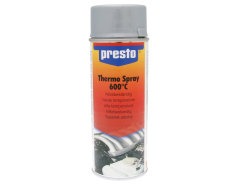 Thermo spray paint Presto metallic silver 600°C 400ml