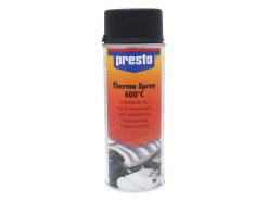 Thermo spray paint Presto matt black 600°C 400ml