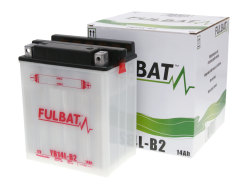 Battery Fulbat YB14L-B2 DRY incl. acid pack