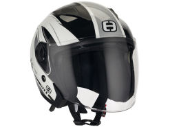 Helmet Speeds Jet City II Graphic white / silver size XL (61-62cm)