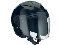 Helmet Speeds Jet City II uni glossy black size S (55-56cm)