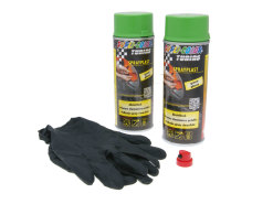 Strippable lacquer Dupli-Color Sprayplast set green glossy 2x400ml