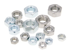 Hex nuts zinc plated / galvanized or stainless steel