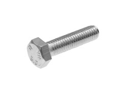 Hex cap screws / tap bolts DIN933 M5x20 full thread zinc plated steel (50 pcs)