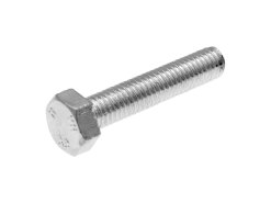 Hex cap screws / tap bolts DIN933 M5x25 full thread zinc plated steel (25 pcs)