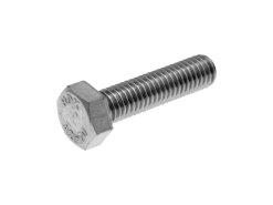 Hex cap screws / tap bolts DIN933 M5x20 full thread stainless steel A2 (50 pcs)