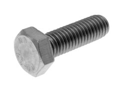 Hex cap screws / tap bolts DIN933 M8x25 full thread stainless steel A2 (25 pcs)