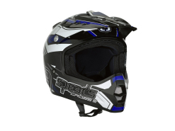 Helmet Speeds Cross III black / blue / white glossy