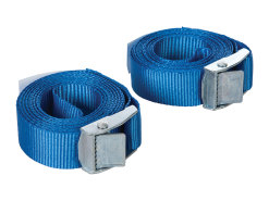 Cam buckle tie-down straps Silverline 25mm x 2.5m, 2-piece