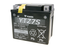 Battery Yuasa Gel YTZ7S WET MF maintenance free