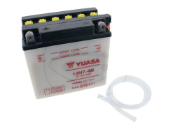 Battery Yuasa 12N7-4B w/o acid pack