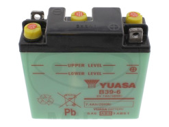 Battery Yuasa B39-6 w/o acid pack