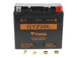 Battery Yuasa Gel GYZ20L WET MF maintenance free
