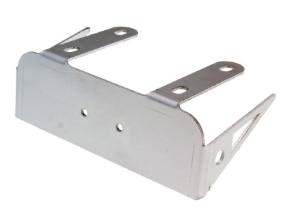 Rear number plate holder Opticparts DF to mount at leading undertray - universal