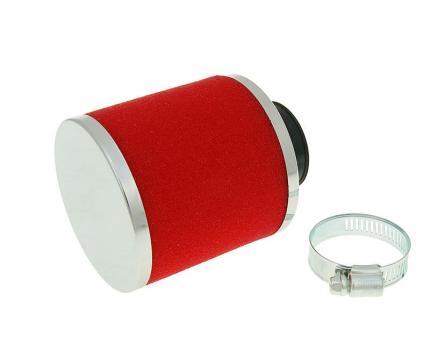Air filter Big Foam 28-35mm straight carb connection (adapter) red