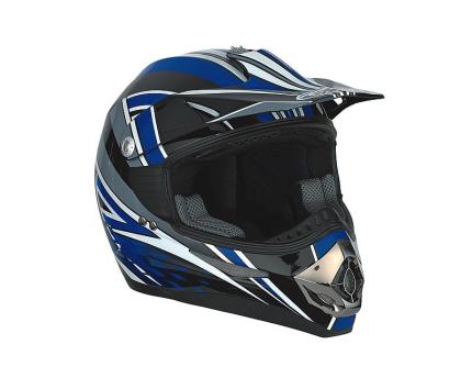 Helmet Speeds Cross graphic blue
