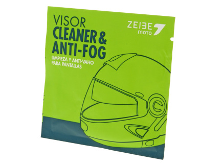 Anti-fog visor cleaner Zeibe cellulose wipe