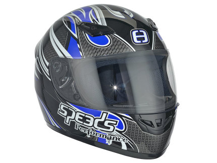 Helmet Speeds full face Performance II Tribal Graphic blue size XXL (63-64cm)