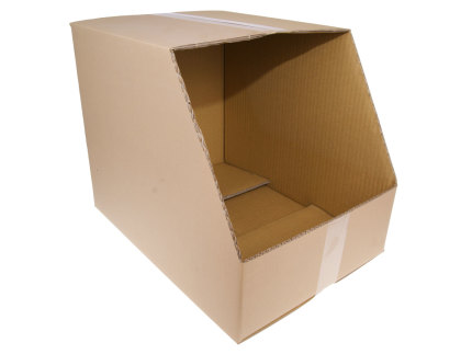 Cardboard stock / parts storage / bin box 35x48x37cm