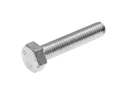 Hex cap screws / tap bolts DIN933 M5x25 full thread zinc plated steel (25 pcs)