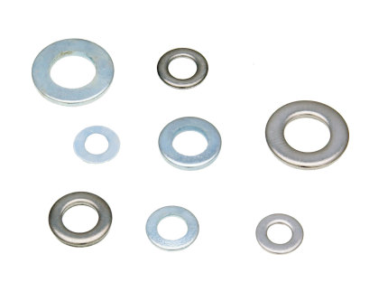 Flat washers DIN125 zinc plated / galvanized or stainless steel
