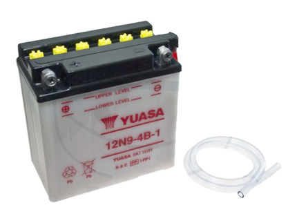 Battery Yuasa 12N9-4B-1 w/o acid pack