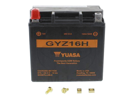Battery Yuasa Gel GYZ16H WET MF maintenance free