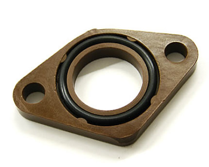 Carburetor / intake manifold insulator spacer with o-ring