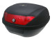 Top Case maxi trunk black - lock with 2 keys, red lens - 51L capacity
