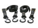 Tie down straps 25mm with safety hooks - 2 pieces - reinforced